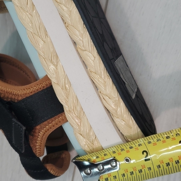 NWOB Kate Spade acapulco raffia flatform sandals sz 40/9.5B - Picture 12 of 14